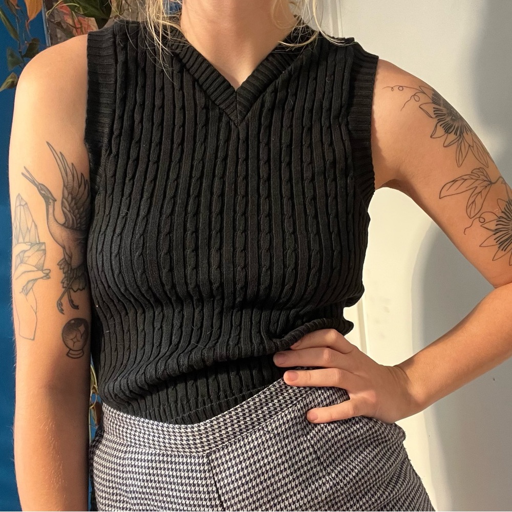 Black Sweater vest